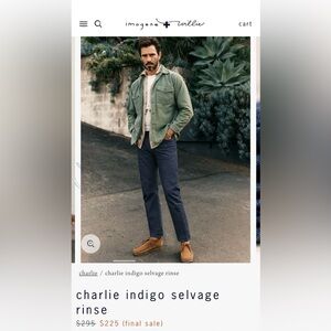 imogene + willie Dark Indigo Straight Jeans